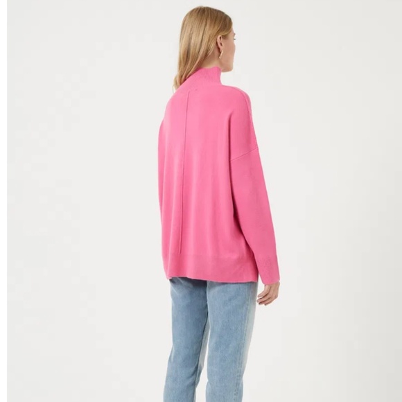 French Connection Oversize Babysoft River Knits High Neck Jumper Ton Sweater - Picture 17 of 17